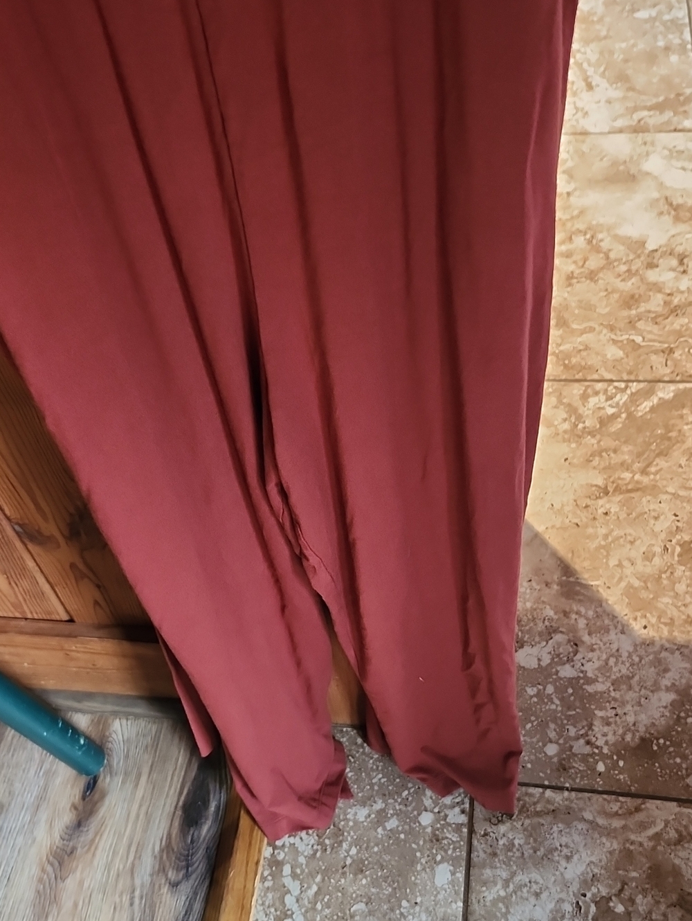 Rust-Colored Wide Leg Pants - Picture 3 of 3